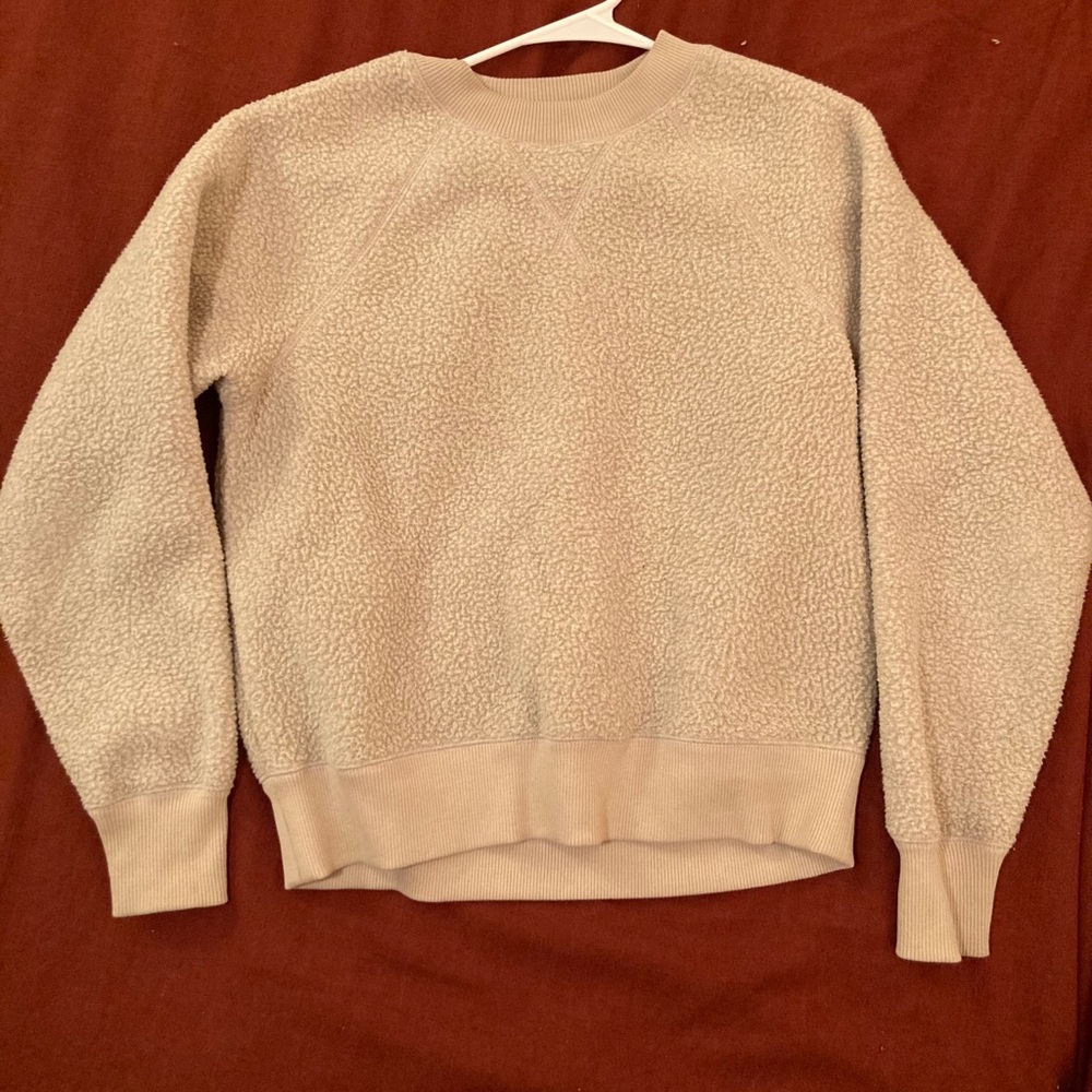 Everlane ReNew Fleece Raglan Sweatshirt in Oat